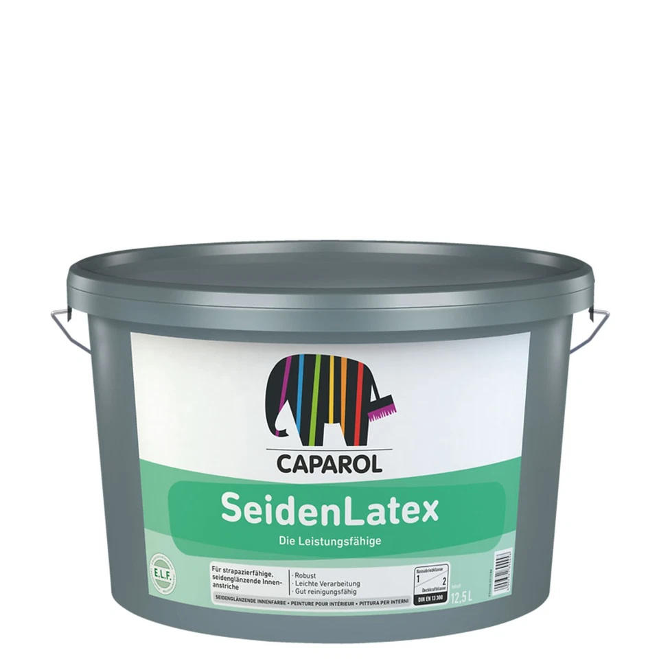 Caparol SeidenLatex 12,5L weiß, sehr gut deckende Wandfarbe, Latexfarbe - Bild 1 von 1