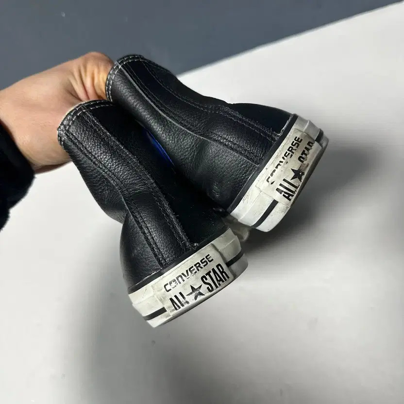 250 Converse All Star Leather High Sneakers, Lightly Used thumbnail 3