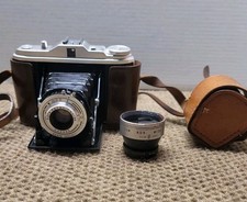 AGFA ISOLETTE I Folding Camera Agnar 1:4.5/85mm Lens 1954 VARIO with case