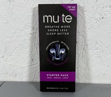 Rhinomed Mute Nasal Dilator Snore Reduction Anti-Snoring Trial Pack S/M/L Sealed