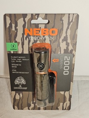 NEBO Torchy 2K Mossy Oak LED Pocket Light 2000 Lumen Rechargeable Magnetic Base