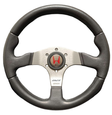 momoハン MOMO Race Steering Wheel 320mm Leather Honda Horn NSX S2000 Civic
