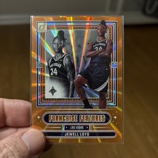 2025 Panini Donruss WNBA Franchise Features Jewell Loyd #9 Orange Laser 383 /399