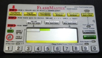 FlashMaster Math Tables Learning Activity #MT1A For Math Practice