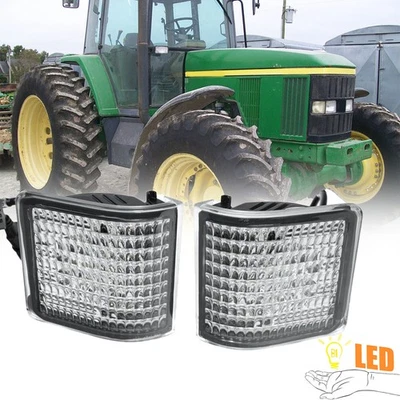 LH RH Grill LED Corner LIGHTS For JOHN DEERE 6310 6410 6610 6810 6910 AL78177