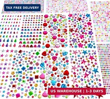 3228pcs Gems Stickers, Self Adhesive Rhinestone Jewel Stickers, Acrylic Gems DIY