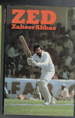 CRICKET ,HC/DJ ,ZED , ZAHEER ABBAS with DAVID FOOT , 1983 , 1ST EDITION