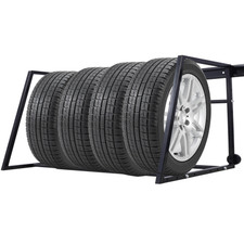 Steel Tire Rack Heavy Duty Adjustable Garage Wall Mounted Tire Rack Storage