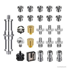 Camera Screws Mount Adapter Kit 26PCS 1/4 3/8 Inch Threaded Converter Tripod