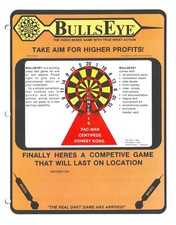 Bulls Eye Darts  Video Arcade Flyer / Brochure / Ad - Hard to Find image