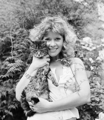 Mary Millington actress and model pictured at home in Putney Old Photo 1