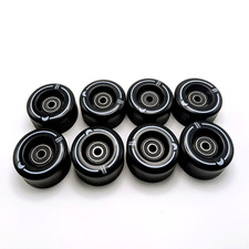 Moonlight Roller Skate Wheels Moon Light Black Set of 8 with ABEC-7 Bearings