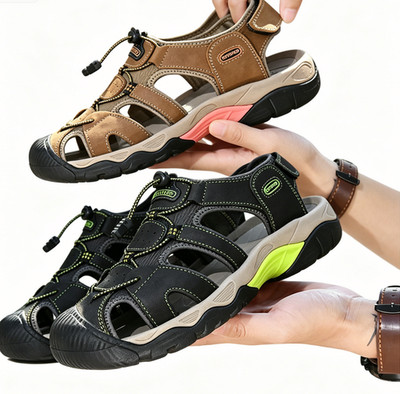 Outdoor Herren Sandale Trekkingsandalen Summer Freizeit Schuhe Schwarz Sandalen