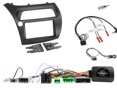 Radioset Lenkradadapter Doppel DIN Autoradio für Honda Civic 2006-2012 - Bild 1 von 4