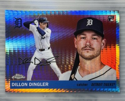 Topps 2025 Chrome Dillon Dingler RC Prism Refractor Detroit Tigers #292