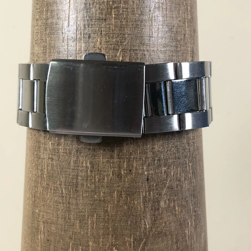 FNGEEN Men S925 Rotating Bezel Silver Tone Quartz 40mm Watch 7 1/4" - Image 4 of 4