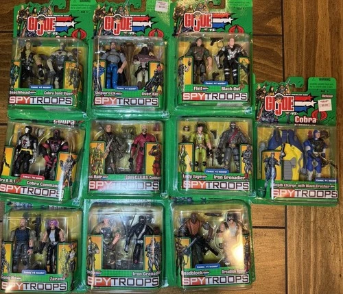 2003 GI JOE Cobra Spy Troops 2 Pack Hasbro figura, 10 set of 2