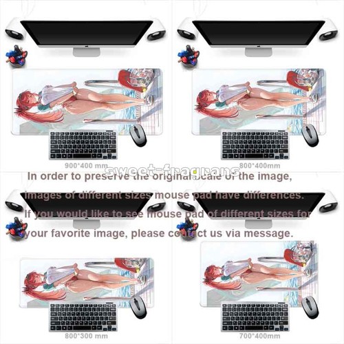 LED Backlit Anime Mouse Pad NIKKE Rapi Red Hood RGB Large Mouse mat Keyboard Mat - Picture 14 of 14