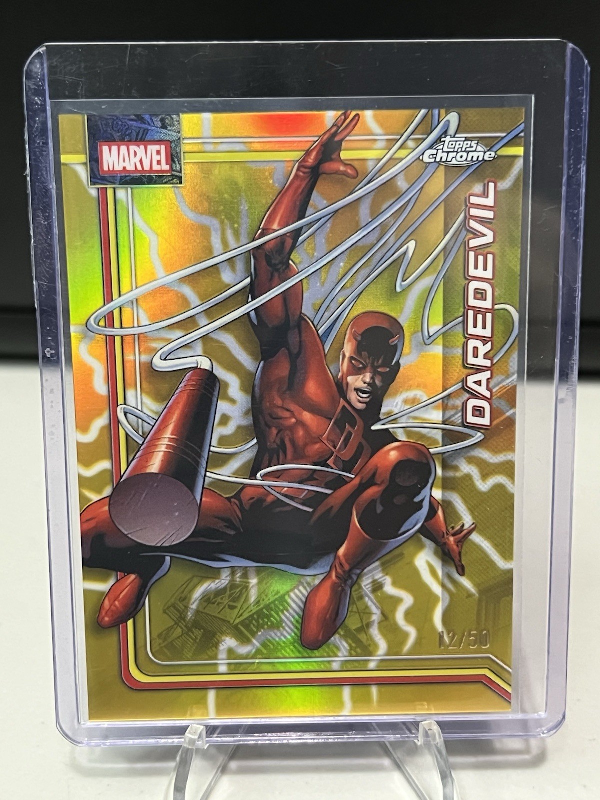 2026 Topps Marvel Chrome Daredevil #025 Serial Numbered 12/50
