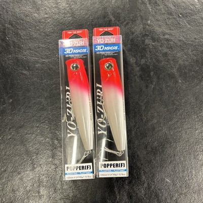 2pc Yo-Zuri 3D Inshore  Popper  R1412-PLC5 120mm 4-3/4  1-5/8oz