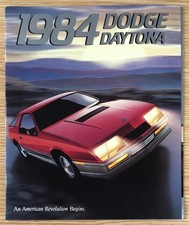 DODGE Daytona USA LF Car Sales Brochure For 1984 81-205-4004 8/83 (264M)