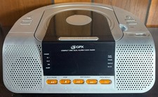 GPX 2005 CD Player AM/FM Radio Dual Alarm Clock CRCD3805 Battery Backup Tested
