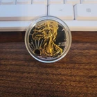 2010 US Mint-American Silver Eagle-Gold Gilded-1 Troy oz..999 Silver Coin