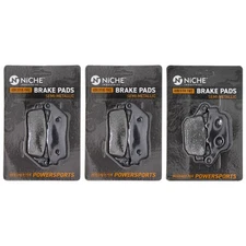 NICHE Brake Pad Set for Kawasaki Versys 650 43082-0155 Front Rear Semi-Metallic