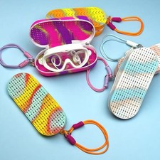 Portable Colorful Vibrant Stylish Cute Compact Silicone Eyeglass Protective Case