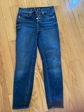 Veronica Beard Jeans Women's Debbie Ankle Skinny High Rise Jeans Blue Size 24/00