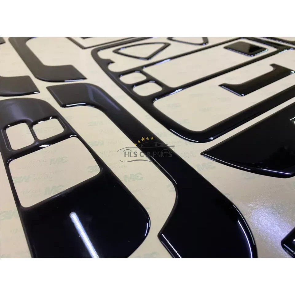 Interior Dash Trim Cover Set Fits For BMW Z3 1996-1998 23 PCS Piano Black Look — 第 3/4 张图片