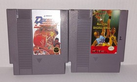Double Dribble And All Pro Basketball Lot Of 2 NES Nintendo Games