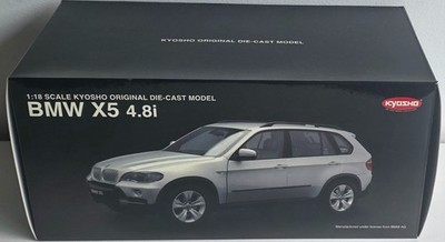 BMW X5 4.8i (E70) 2007 Silver 1:18 Kyosho 08752S Rare Diecast