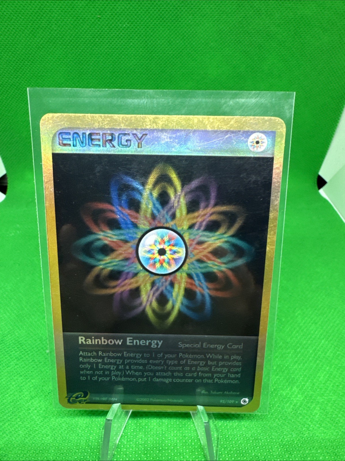 Rainbow Energy 95/109 Ruby and Sapphire Reverse Holo NM Unlimited Pokemon TCG