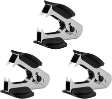 3Pcs STAPLE REMOVER METAL safety pinch stapler Puller office home desk desktop