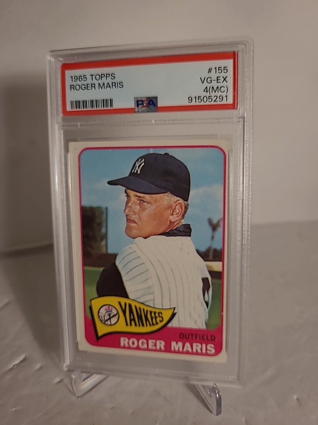 1965 Topps Roger Maris #155 PSA 4 VG-EX NY YANKEES