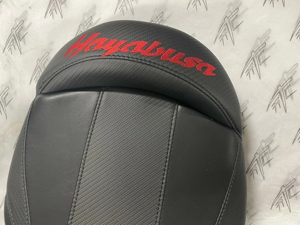 HAYABUSA ASIENTO TRASERO PASAJERO ROJO BORDADO 08-20 SUZUKI HAYABUSA Foto 3 de 4