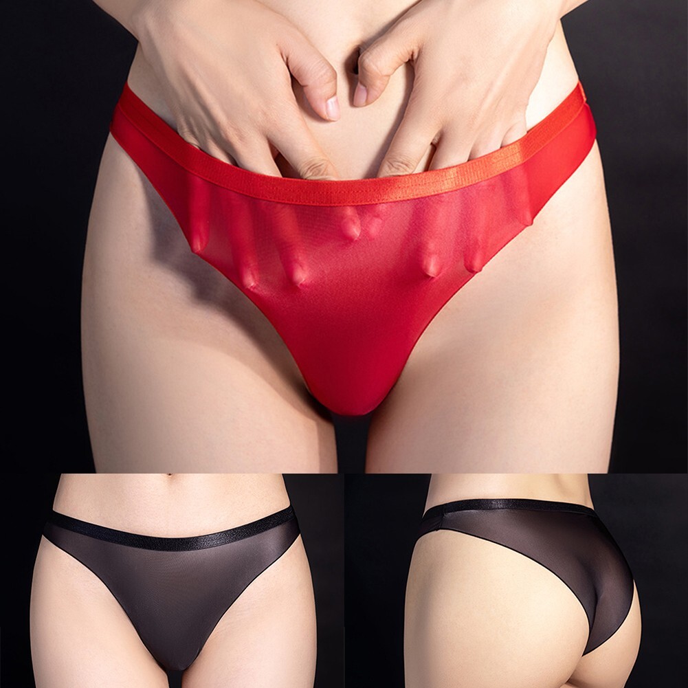 Lot De 2 Strings Femme Transparents Sans Couture - Taille Unique, Nylon, Neuf Avec étiquettes