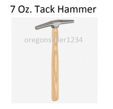 NEW 7 OZ TACK HAMMER MAGNETIZED POLISHED STEEL HEAD HICKORY HANDLE UPHOLSTERY