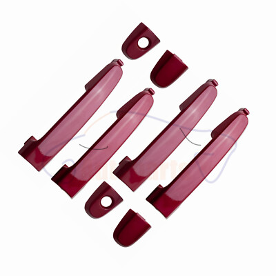 For Toyota Matrix Corolla RAV4 Barcelona Red Mica 3R3 4PCS Outside Door Handle