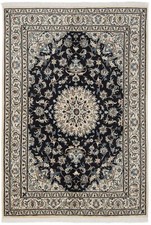 Nain 242x169 cm Hand Knotted Rug Fine Orient Carpet Night Blue