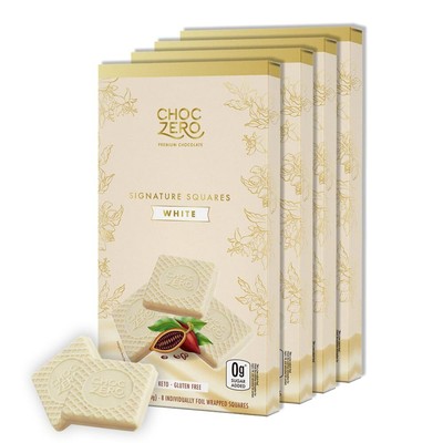 ChocZero White Chocolate Squares No Added Sugar Smooth & Rich Low Carb Candy ...