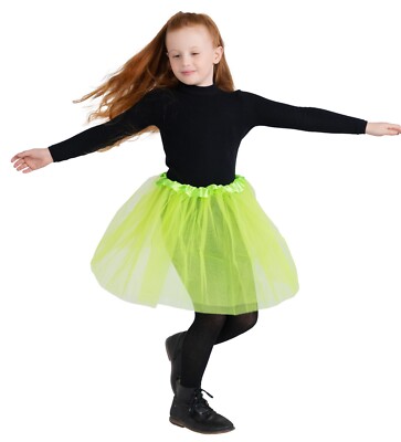 Dress-Up-America Tutu for Girls - 4 Layered Tulle Ballet Skirts - 15'' Tutus
