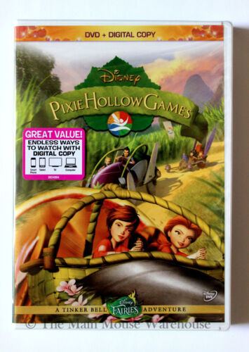 Tinker Bell Fairies Pixie Hollow Games Disney Sports Competition Girls Movie DVD - Picture 1 of 2