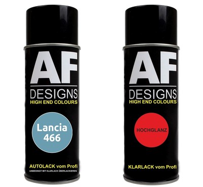 Spraydose für Lancia 466 Blu Nave/Blu Chiaro Basislack Klarlack Sprühdose 400ml