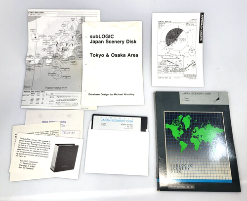 Sublogic Scenery Disk (Tokyo, Osaka) Atari 400/800 XL XE | eBay
