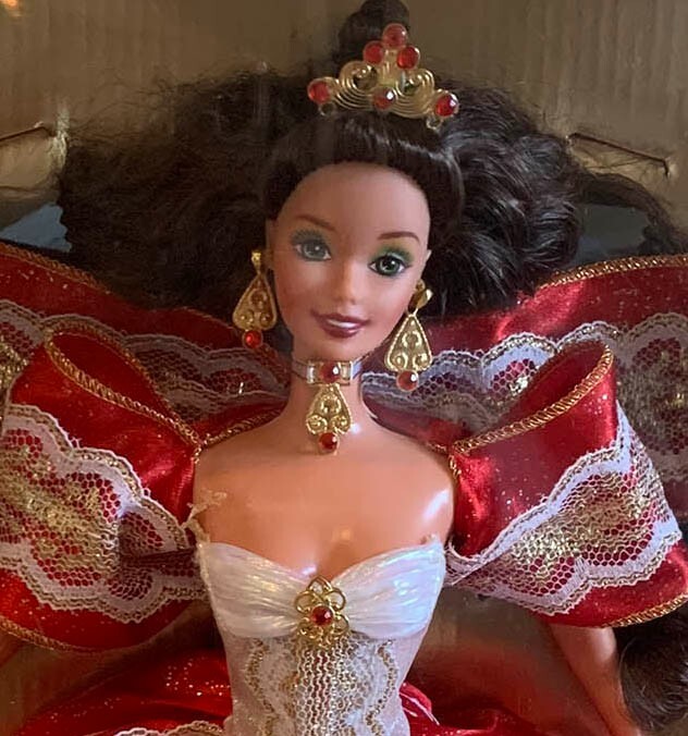 1997-10th-anniversary-holiday-barbie-rare-mistake-error-on-box-nib