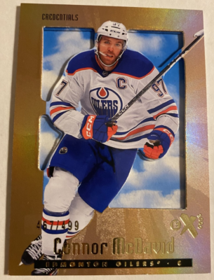 2023-24 Upper Deck Skybox E-X-2000 CONNOR MCDAVID #1 Credentials