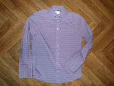 Men's blue charles tyrwhitt shirt long cuffs for Links size XL 15,5 inch neck