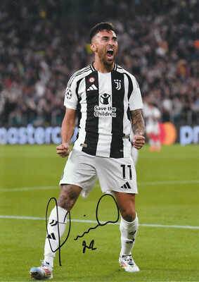 Signiertes NICOLAS GONZLEZ A4 Juventus Foto - COA - Argentinien Stuttgart Fiorentina